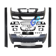 BMW 3 Serisi E90 (2005-2008) M-Tech Style Body Kit – Park Sensörlü, Tek Egzoz Çıkışlı, Far Yıkamalı