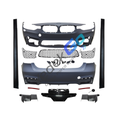 BMW 3 Serisi F30 LCI (2012-2018) M3 GoodGo Style Body Kit – Park Sensörlü, Tek Egzoz Çıkışlı, Far Yıkamalı, Sisli