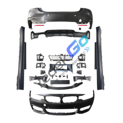 BMW 4 Serisi F36 LCI (2014-2021) M Performance Style Body Kit – Park Sensörlü, Tek Egzoz Çıkışlı, Far Yıkamalı, Sisli