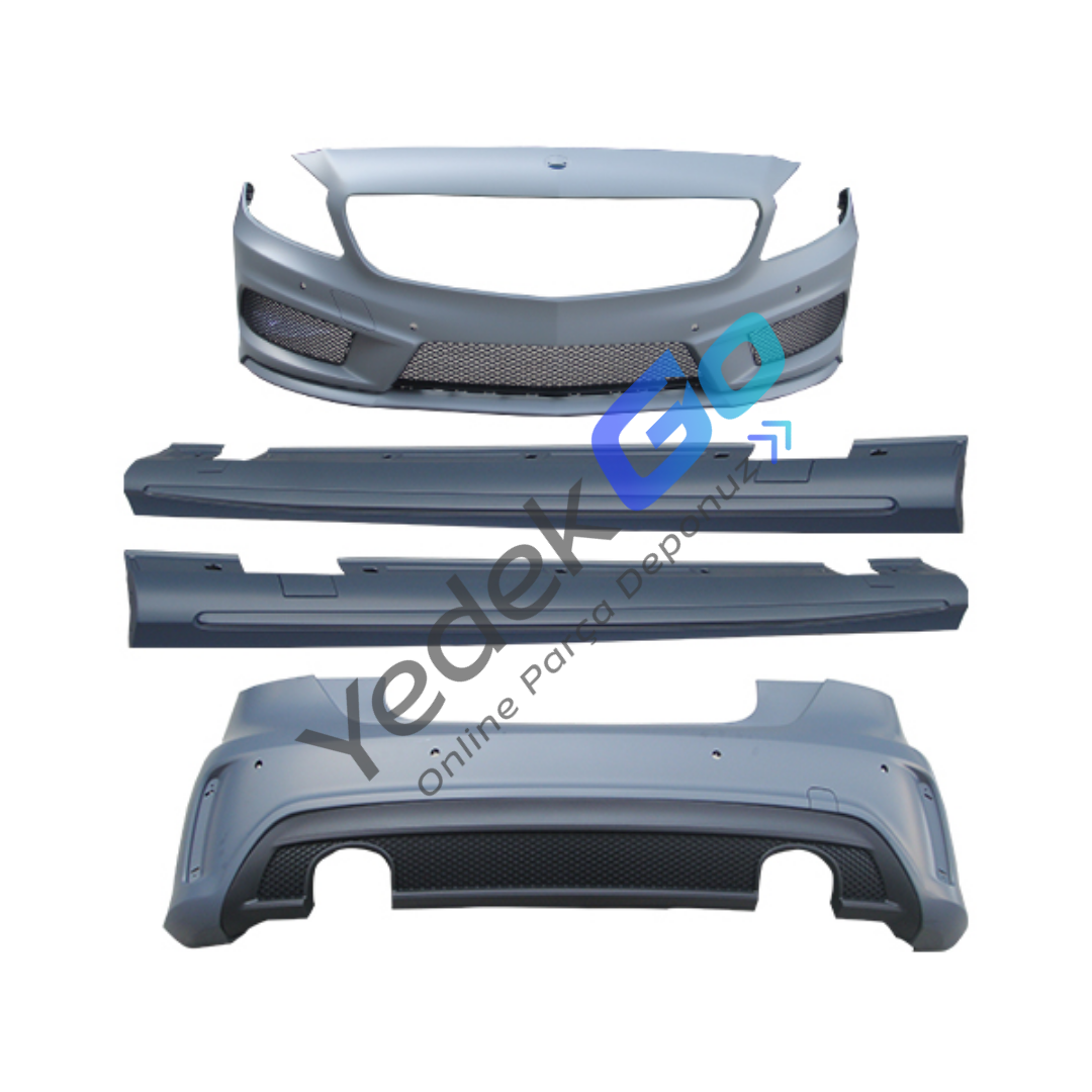 Mercedes W176 Serisi (2012-2014) AMG Style Dönüşüm Kiti – Park Sensörlü, Çift Egzoz Çıkışlı