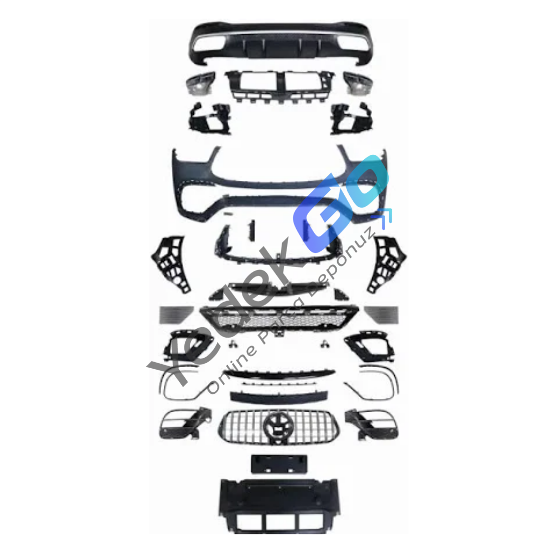 Mercedes V167 Serisi (2019-) AMG GLE 63 Style Dönüşüm Body Kiti – Panjurlu, Park Sensörlü, Çift Egzoz Çıkışlı, Sisli