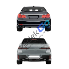 BMW 7 Serisi F01 (2008-2012) G70 M-Sport Style Dönüşüm Body Kit – Kaput, Çamurluk, Far, Stop, Marşbiyel, Çift Egsoz Çıkışlı, Panjur Komple Set