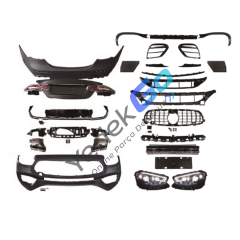 Mercedes W213 Serisi (2016-2019) AMG Style Dönüşüm Body Kiti – Ön Tampon, Arka Tampon, Far, Stop, Panjurlu, Park Sensörlü, Çift Eksoz Çıkışlı Komple Set