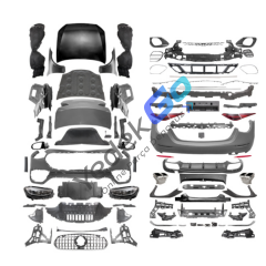 Mercedes W221 Serisi (2006-2013) W223 S63 AMG Style Dönüşüm Body Kiti – Ön Tampon, Arka Tampon, Kaput, Çamurluk, Bagaj Kapağı, Far, Stop, Panjurlu, Aynalar, Park Sensörlü, Çift Eksoz Çıkışlı Komple Set