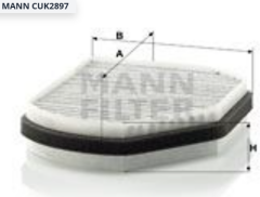Mann CUK2897 Polen Filtresi Karbonlu