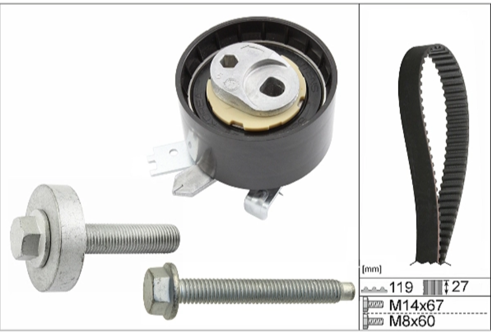 Megane 3 4 Clio Triger kayışı seti 530060710