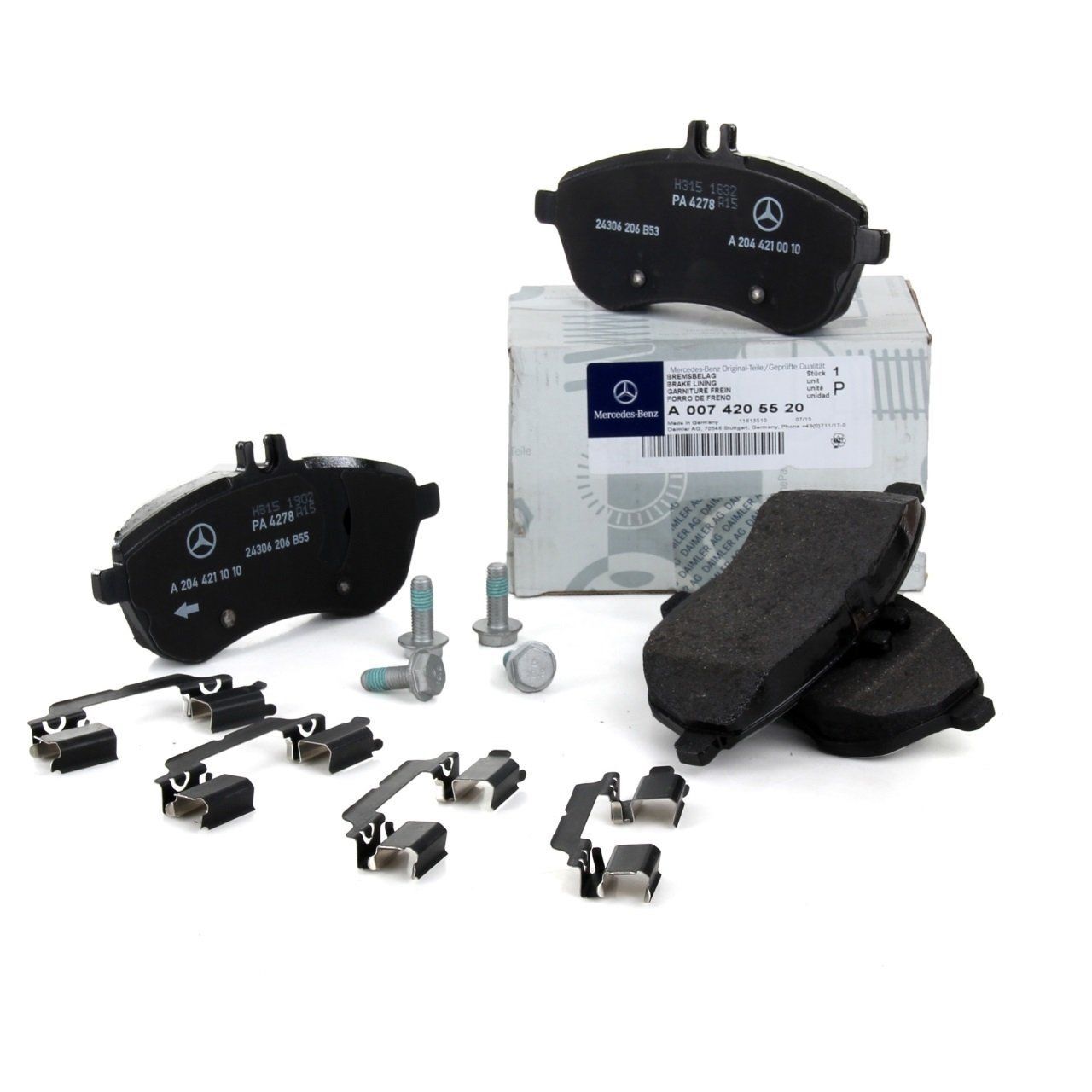 Mercedes W212 Kasa E200 Ön Fren Balata Takımı Orijinal