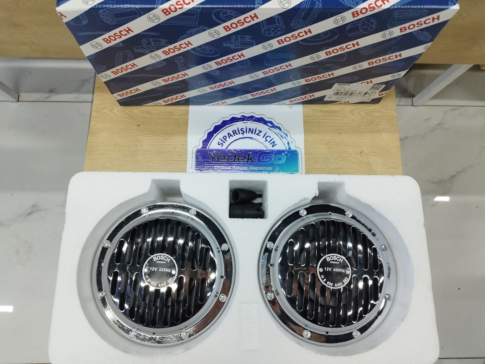 BOSCH 0986AH0203 | Krom Korna Seti Dıdıt 12V 50W