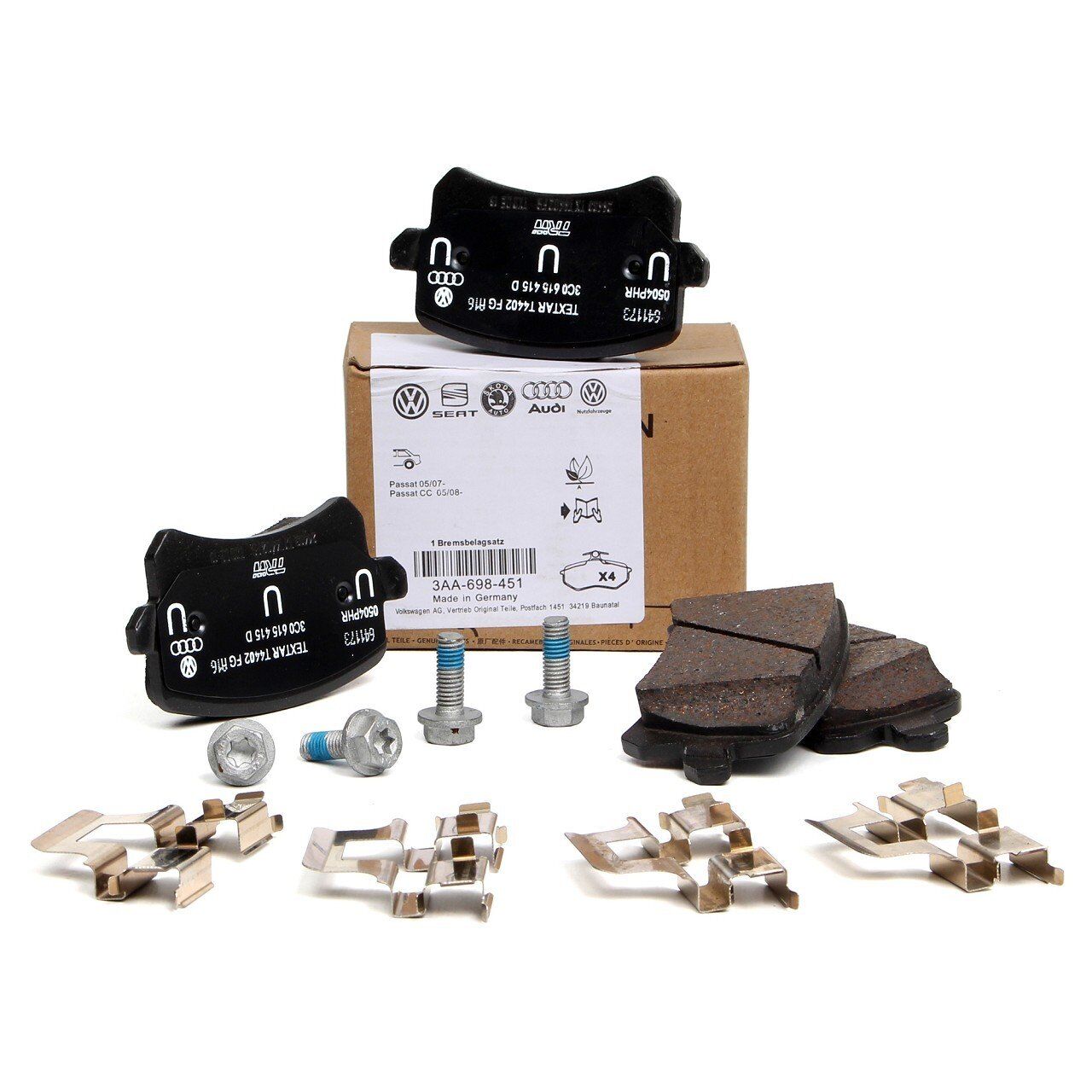 Volkswagen Passat CC 2012-2017 Model Arası Arka Fren Balata Takımı Orijinal