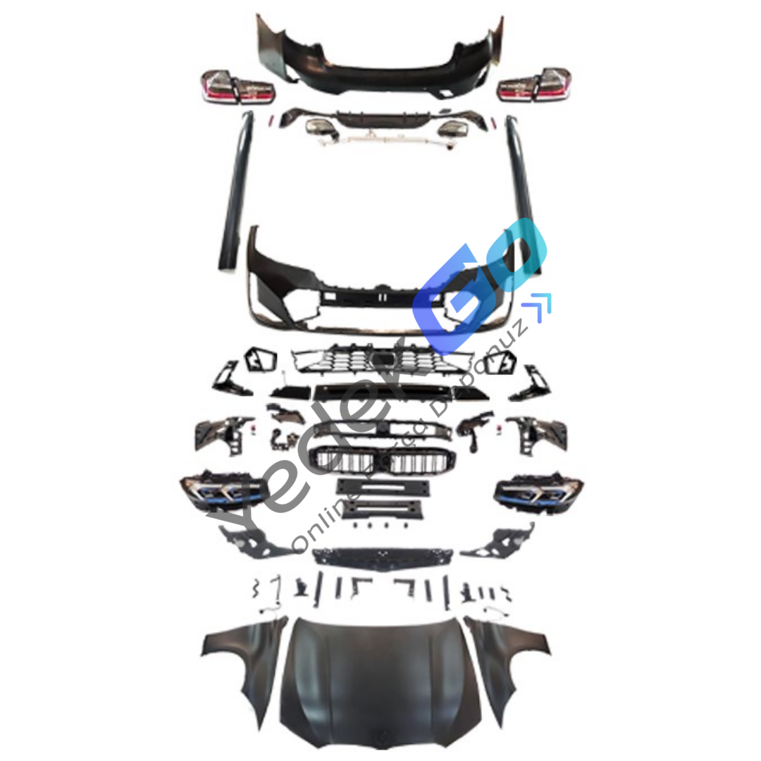 BMW 3 Serisi F30 LCI (2012-2018) G20 LCI M-Tech Style Dönüşüm Kiti – Kaput, Çamurluk, Far, Stop, Marşbiyel, Panjur Komple Set