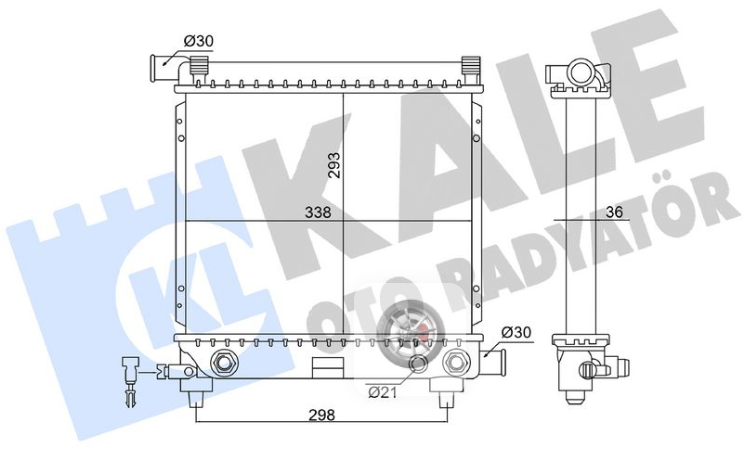 MOTOR SU RADYATORU MERCEDES M111 W124 S124 KLIMASIZ A1245005603