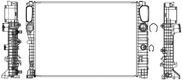 Mercedes Motor Su Radyatörü C219 04-10 W211 02-08 S211 03-09