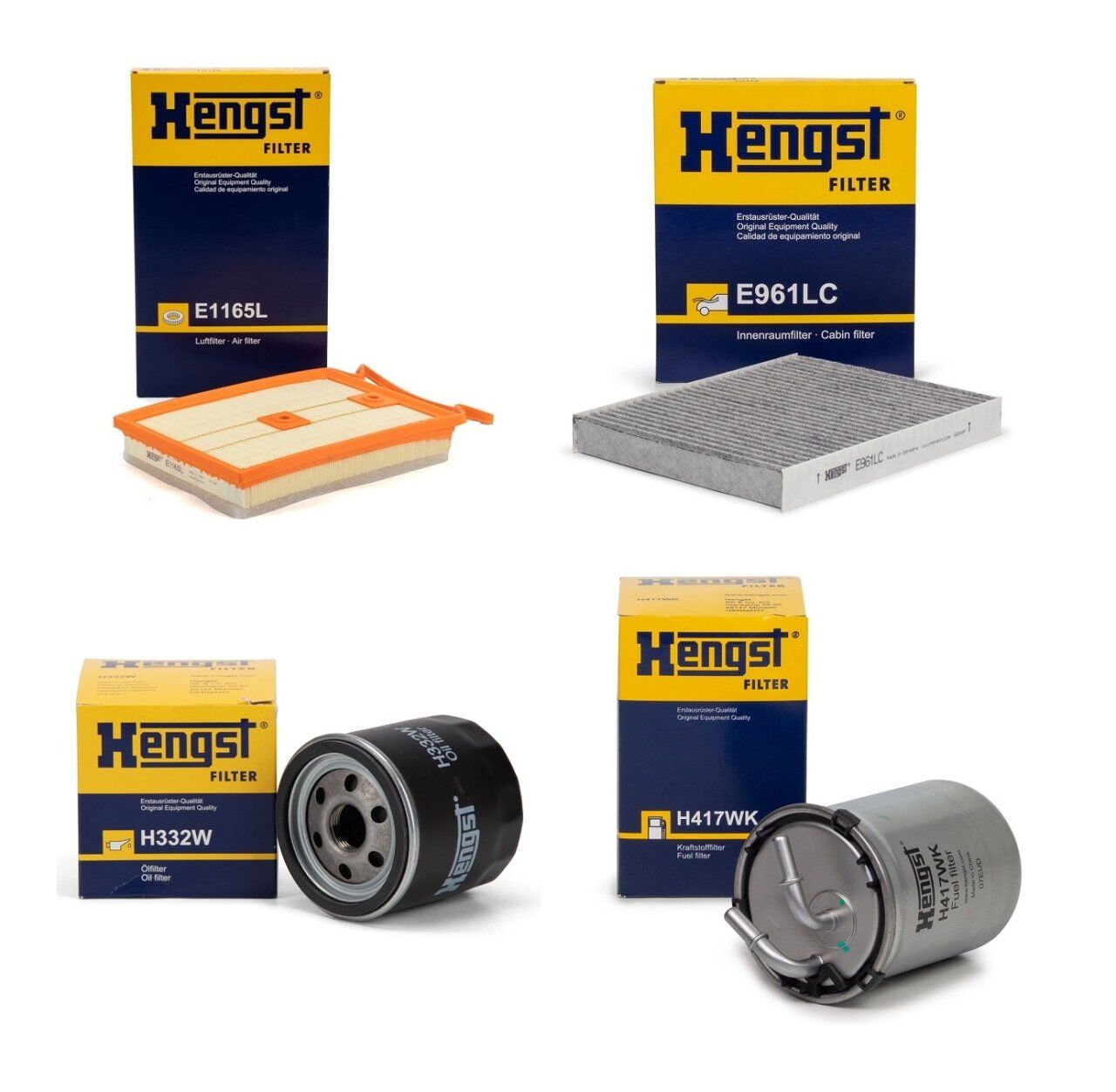 Volkswagen Polo 1 4 TDI Periyodik Bakım Seti Mazot Filtreli Hengst Marka