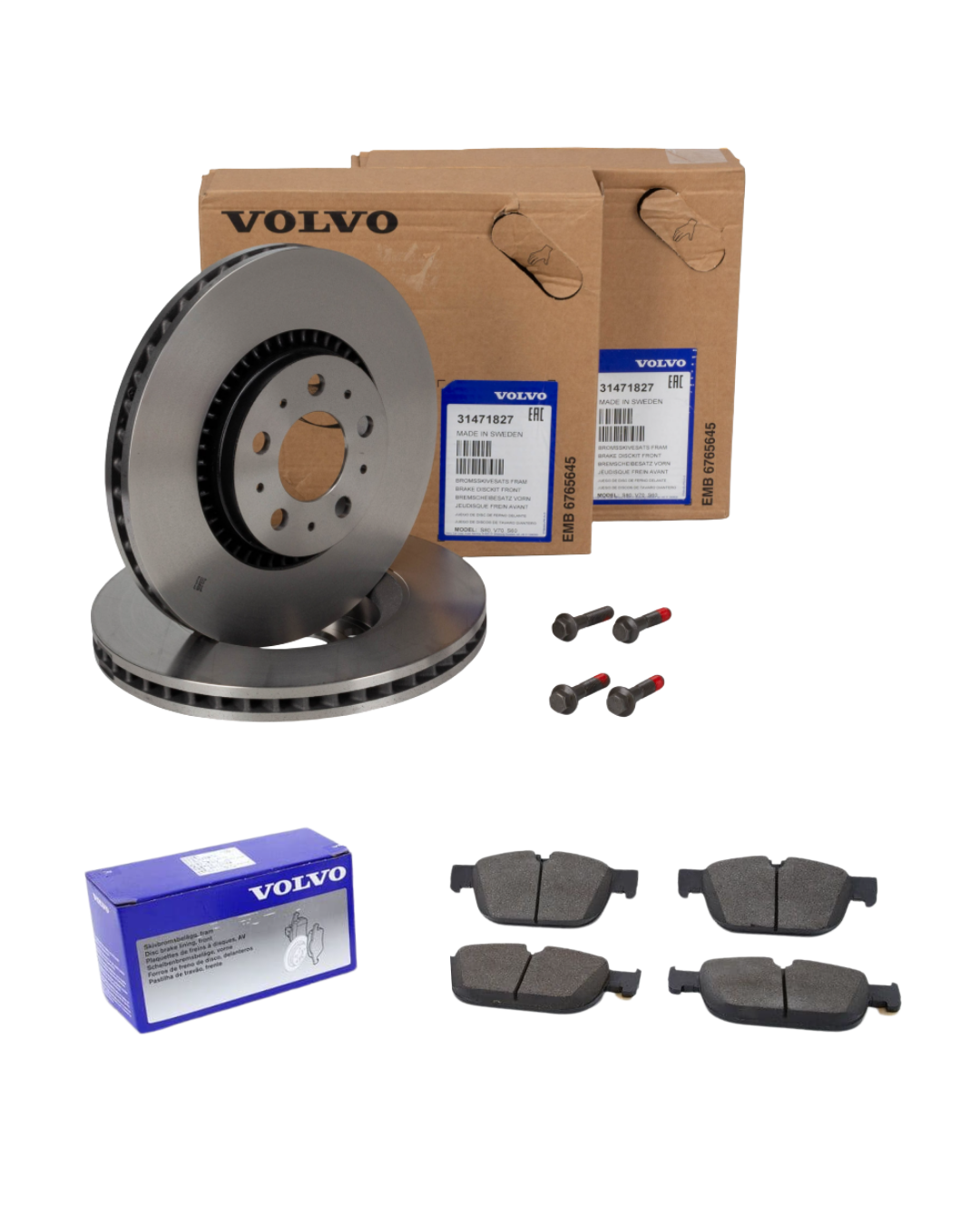 XC90 / S90 / V90 Ön Fren Disk ve Balata Takımı Orijinal