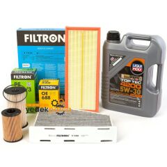 Seat Leon 2006 - 2012 Arası 1 6 TDI Bakım Seti Filtron Marka / Liqui Moly 5w30 5 Litre Motor Yağlı