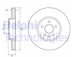 Ford Mondeo 2014-2018 Ön Fren Disk Takımı 2 Adet DELPHI BG9184C
