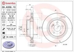 Mercedes Fren Diski Arka W204 / W211 / W212 / W218