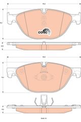 Fren Balata Ön 09-5-Seri (F07-F10-F11) 7-Seri (F01-F02-F03-F04)