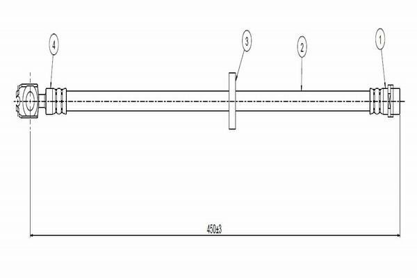 Volkswagen Fren Hortumu Ön Golf IV-Bora-Octavia | 2 Adet