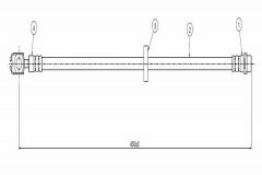 Volkswagen Fren Hortumu Ön Golf IV-Bora-Octavia | 2 Adet