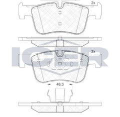 Icer BMW 3 F30 F80 G20 G80 F20 Ön Balata Takımı ICER 182048
