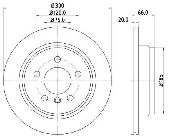 BMW 4 coupe Arka Disk F32 F82 F30 Frendi 52858