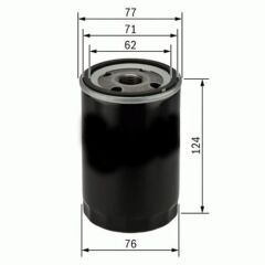 YAĞ FİLTRESİ FORD ESCORT/FOCUS/MONDEO/MAZDA 1.25-1.4-1.6 BENZİN UZUN TİP ESKİ MODEL