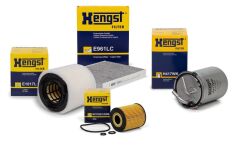 Volkswagen Polo 1 2 TDI Periyodik Bakım Filtre Seti Mazot Filtreli Hengst Marka