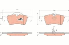 Mercedes Fren Balatası Arka W211-212-220-221 2333403