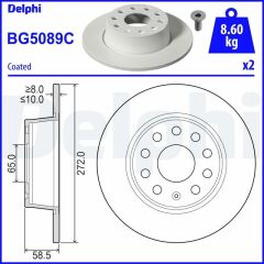 Volkswagen Disk Arka Ad 17-Troc-Karoq-Ateca-Q2 | 2 Adet