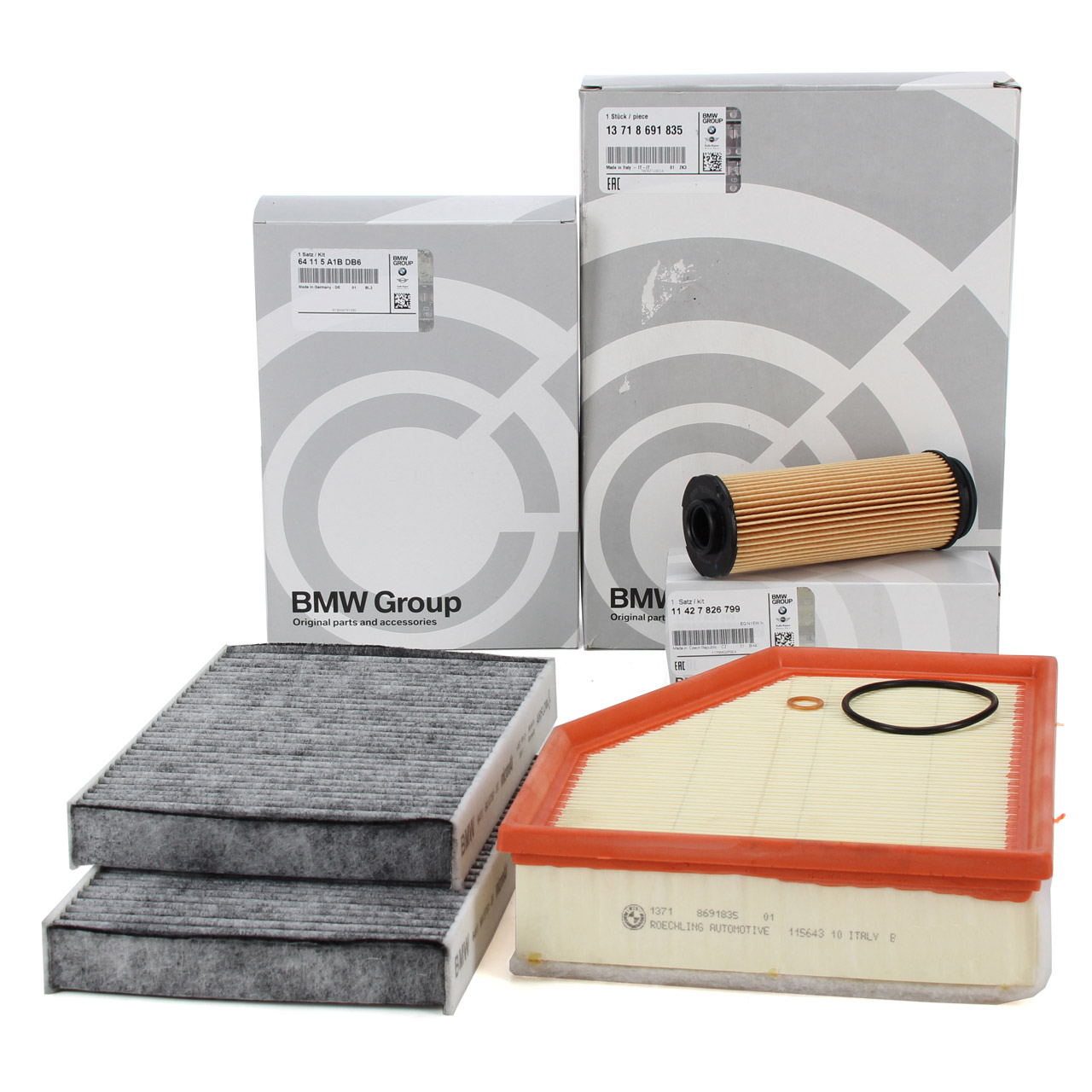 Bmw 5 Serisi G30 530i Periyodik Bakım Filtre Seti Orjinal Bmw