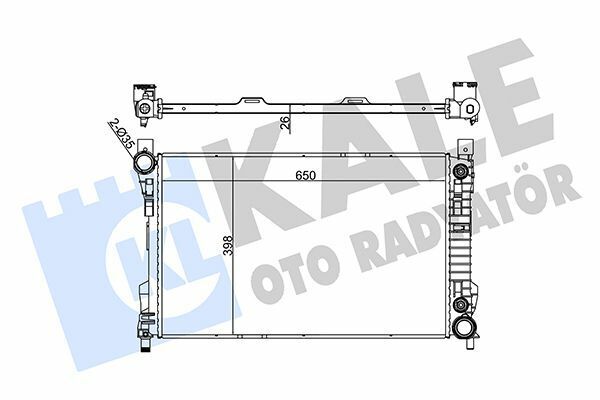 Mercedes Radyatör 02-08 C-Seri W203-S203 + Ac