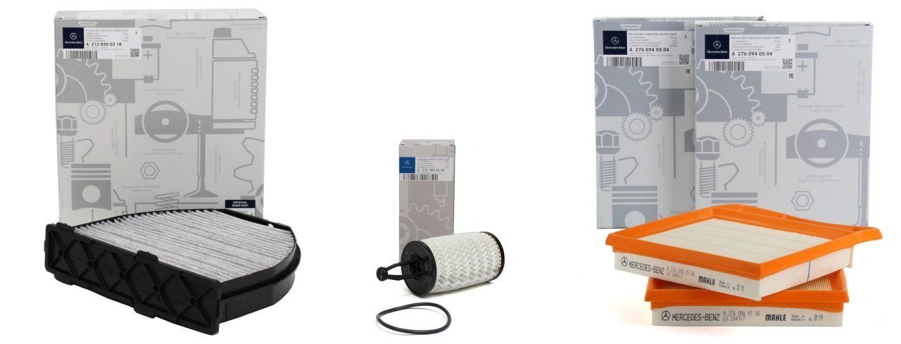 Mercedes W218 CLS 400 Periyodik Bakım Filtre Seti 2128300318, 2761800009, 2760940504-2ADET