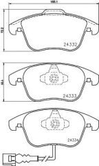 Fren Balatası Audi, Seat, VW Alhambra (710, 711) , Passat (A32, A33) , Passat (B7) , Passat (B8) , Q3 (8