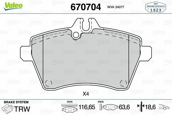 Mercedes Fren Balata Ön 05-A.S-W169 B.S-W245 Dizel