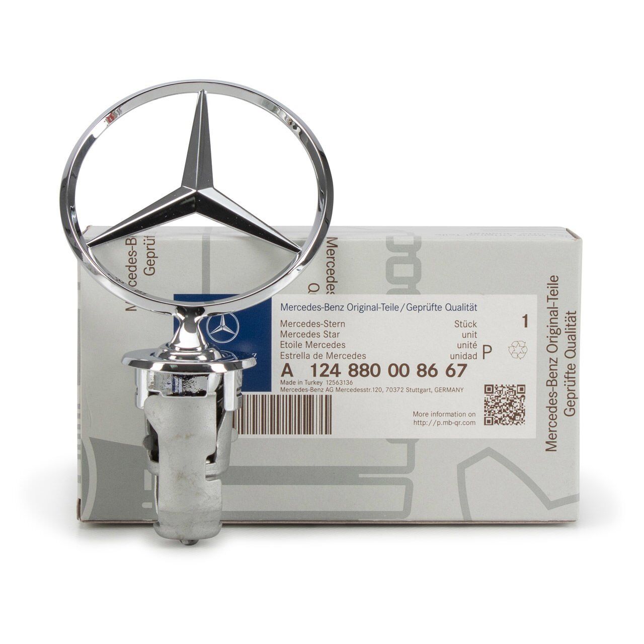 Mercedes Motor Kaput Yıldızı W123-W124-W126-W201 Komple Orijinal