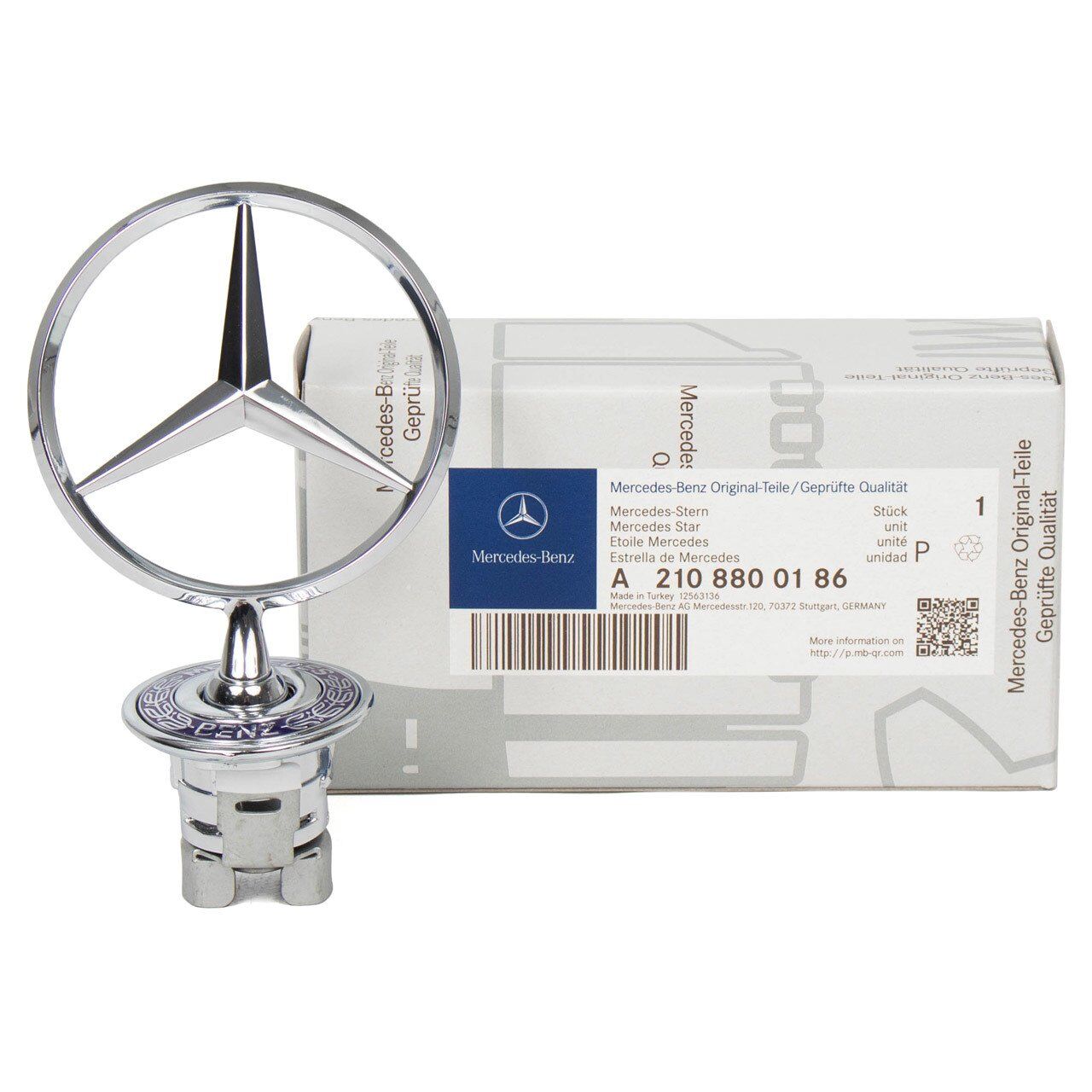 Mercedes E Serisi W211 Ön Kaput Yıldızı Komple Arma Orijinal