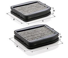 KABIN FILTRE TAKIMI MERCEDES E-CLASS W211 02>08 KARBONLU