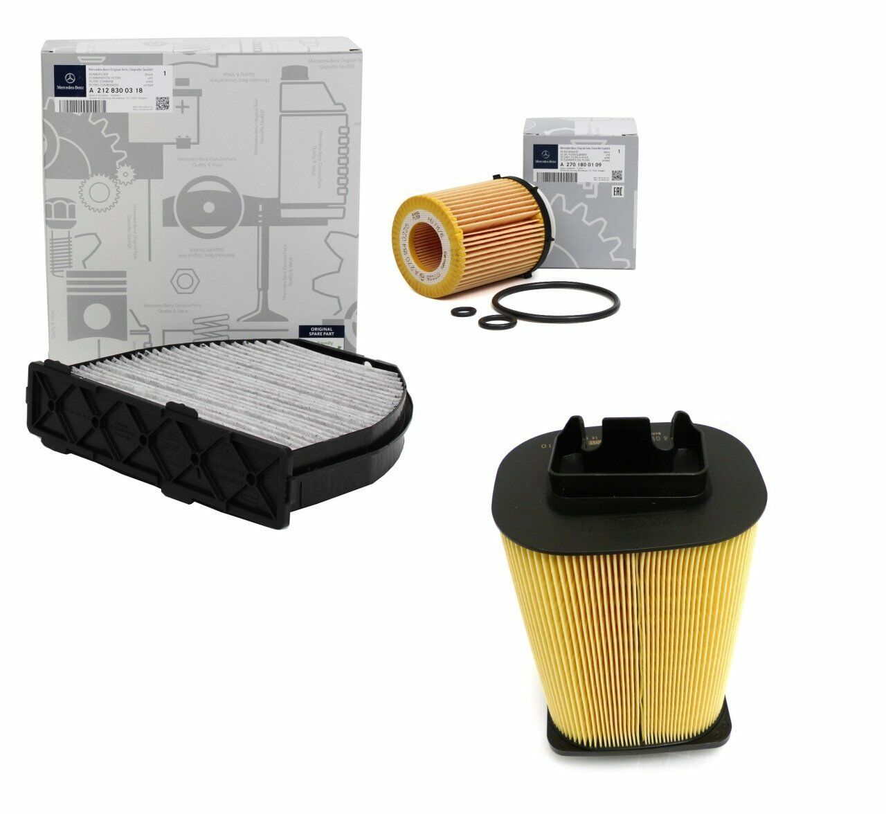 Mercedes W212 Kasa E180 274 Motor Periyodik Bakım Filtre Seti Orijinal