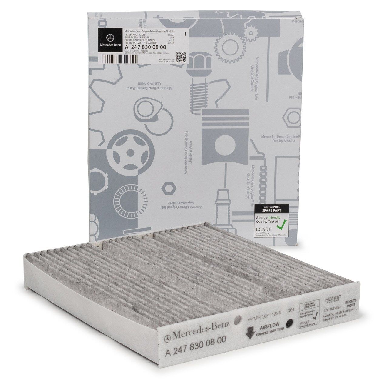 Mercedes Yeni A Serisi W177 Kasa Aktif Karbonlu Polen Filtresi Orijinal