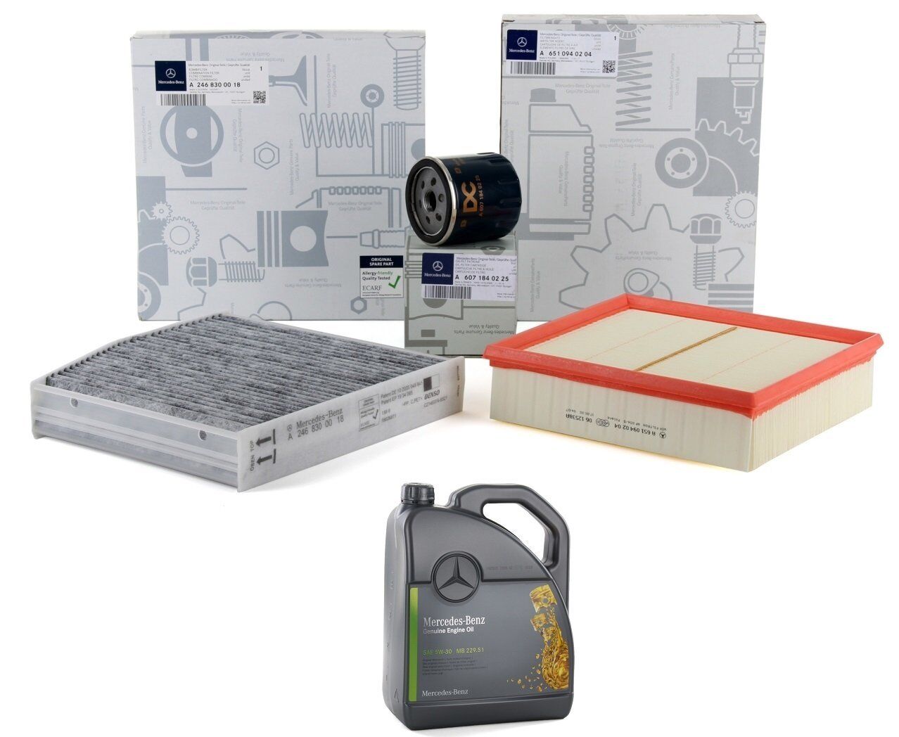 Mercedes GLA 180d Periyodik Bakım Seti Orijinal