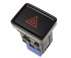 Volkswagen Polo 2018 Sonrası Dörtlü Flaşör Düğmesi Parlak Siyah Orijinal