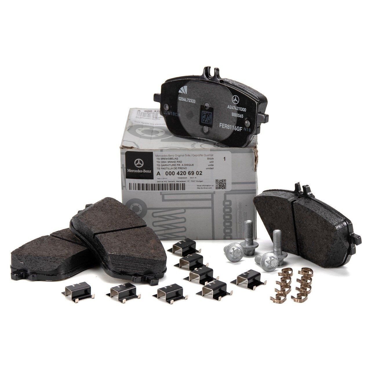 Mercedes Yeni A Serisi W177 Kasa A180d A200 Ön Fren Balata Takımı Orijinal 0004206902