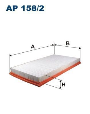 Mercedes Hava Filtresi 04-Vito FILTRON AP158-2 FILTRON AP158-2