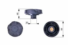 Genleşme Kavanoz Kapağı 05-1-Seri (E81-E87-F20-F21) 3-Seri (E90-E91-F30-F80) X1-X3-X4-X6