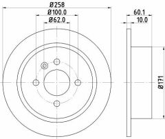 Fren Diski BMW E30 Arka | 2 Adet