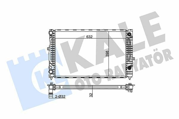 Volkswagen Radyatör 96-06 Passat-A4 1 8T-1 9Tdi + Ac + Os