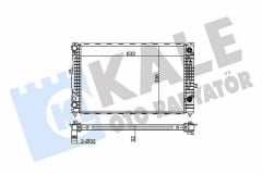 Volkswagen Radyatör 96-06 Passat-A4 1 8T-1 9Tdi + Ac + Os