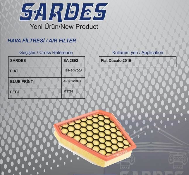 HAVA FİLTRESİ FIAT DUCATO 3 19> 2.3d MTJ