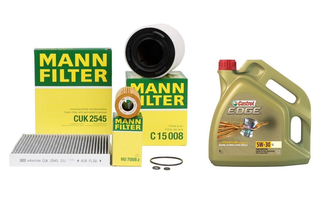 Volkswagen Polo 1 6 TDI Periyodik Bakım Seti Mann Castrol Motor Yağlı